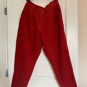 Vintage Burnt Orange Kim Rogers Sport Corduroy Pants - Size 18